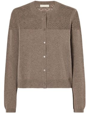 Ulla Johnson Open-Knit Cardigan - Brown