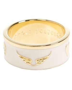 Zadig & Voltaire Wings-Motif Ring - White