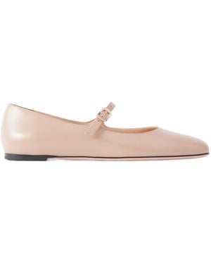 Bally Belkys Leather Mary-Jane Ballet Flats - Pink