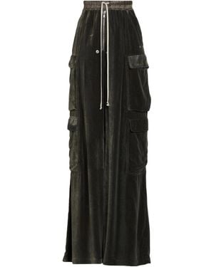 Rick Owens Velvet Casual Pants - Black