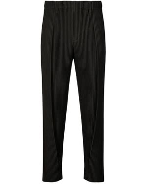Homme Plissé Issey Miyake Homme Plissé Issey Miyake Tailored Pleats 1 Trousers - Black