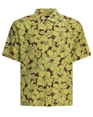 Stussy Stüssy Floral Print Short-Sleeve Shirt - Green