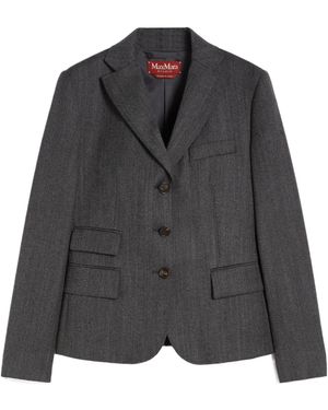 Max Mara Long-Sleeved Jacket - Black