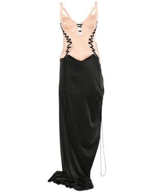 Maria Lucia Hohan Lace-Up Bodycon Dress - Black