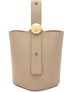 Loewe Pebble Mini Bucket Bag - White