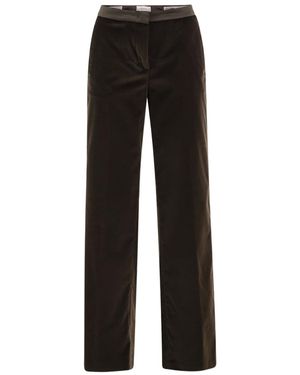 Peserico Straight-Leg Casual Pants - Black