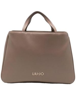 Liu Jo Logo-Detail Tote Bag - Brown