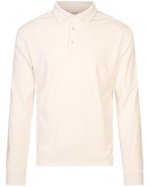 Agnona Long-Sleeve Polo Shirt - White