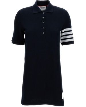 Thom Browne トム ブラウン パッチディテール 4Bar ミニポロドレス - Black