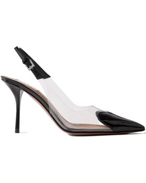Alaïa Open-Heeled High Heels - Metallic