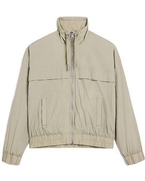Ami Paris Zip-Up Lightweight Jacket - Natural