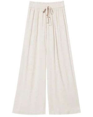 Twinset Crepon Palazzo Pants - White
