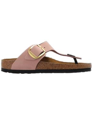 Birkenstock Gizeh Suede Slides - Brown