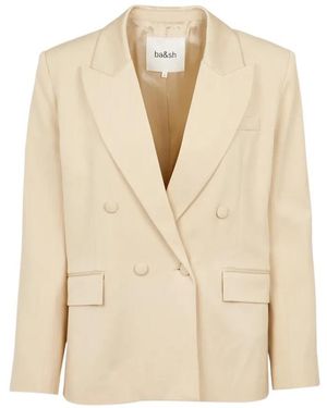 Ba&sh Double-Breasted Blazer - Natural