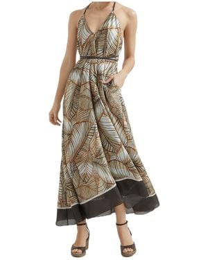 Brunello Cucinelli Monili Chain-Detail Dress - Natural