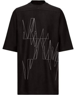 Moncler Moncler Rick Owens Jumbo Cotton T-Shirt - Black