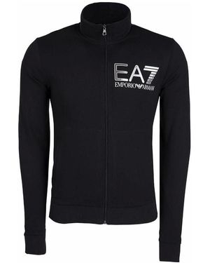 EA7 Logo Details Sports Suit - Black