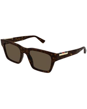Gucci Eyewear Gg1889S Rectangular Sunglasses - Metallic