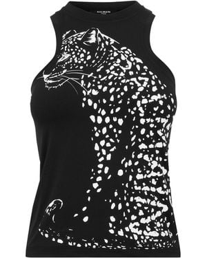 Balmain Sleeveless Top - Black