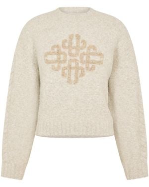 Missoni Crewneck Knit Sweater - White