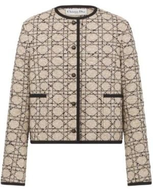 Dior Cannage Cropped Jacket - Multicolour