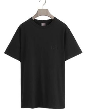 Dior Homme Logo Embroidered Short-Sleeved T-Shirt - Black