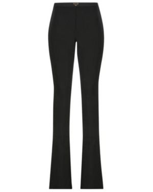 Prada Flared Knit Trousers - Black