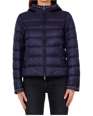 Liu Jo Hooded Puffer Jacket - Blue
