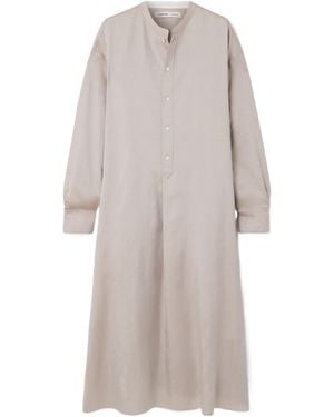 Carven Silk Midi Dress - Grey