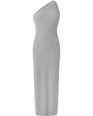 Norma Kamali One-Shoulder Midi Dress - White