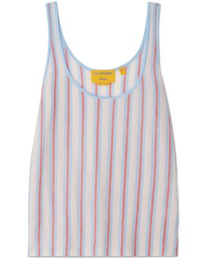Guest In Residence Striped Cashmere Tank - Multicolour