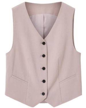 AllSaints Aleida Lightweight Tri Waistcoat - Pink