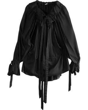 Ann Demeulemeester Bregje Ruffled Dress - Black