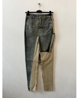 Rick Owens Slit Skirt - Green