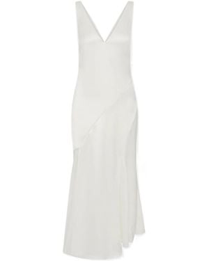 SIR. Ingrid Lace-Trim Midi Dress - White