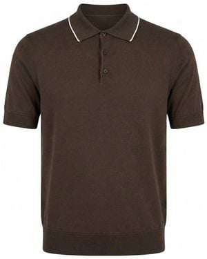 Peserico Short-Sleeved Polo Shirt - Brown