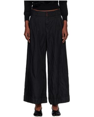 Comme des Garçons Casual Trousers With Belt Loops - Black