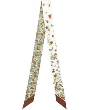 Longchamp Frise Fleurie Headband Cognac - Metallic
