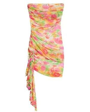 Saint Laurent Floral Camisole Asymmetrical Dress - White