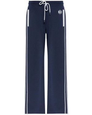 MICHAEL Michael Kors Michael Logo Embroidered Joggers - Blue