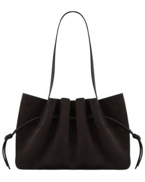 Yuzefi Scallop Shoulder Bag - Black