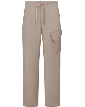 Dior Cargo Trousers With Saddle Pocket - Grey