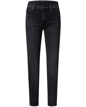 Mother Button-Fly Jeans - Blue