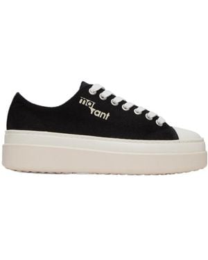Isabel Marant Austen Logo Printed Trainers - Black