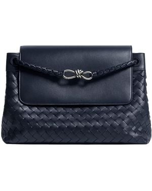 Bottega Veneta Andiamo Messenger - Blue