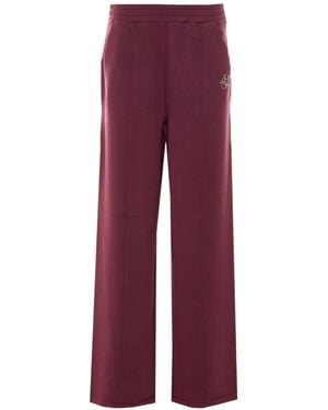 Liu Jo Elastic Waist Casual Trousers - Red