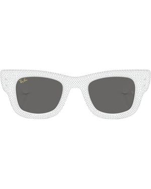 Ray-Ban Wayfarer Geometric Sunglasses - White