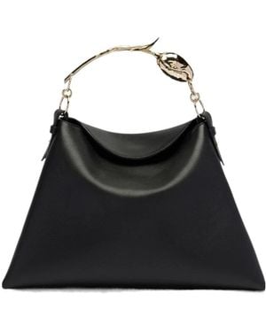 Erdem Bloom Large Shoulder Bag - Black