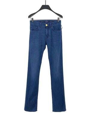 Stefano Ricci Logo Logo Denim Trousers - Blue
