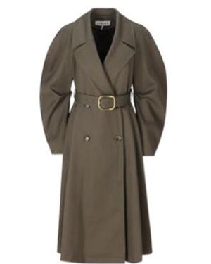 Loewe Double Breasted Belted Trench Coat - Multicolour